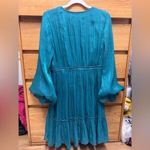 Green shimmering dress